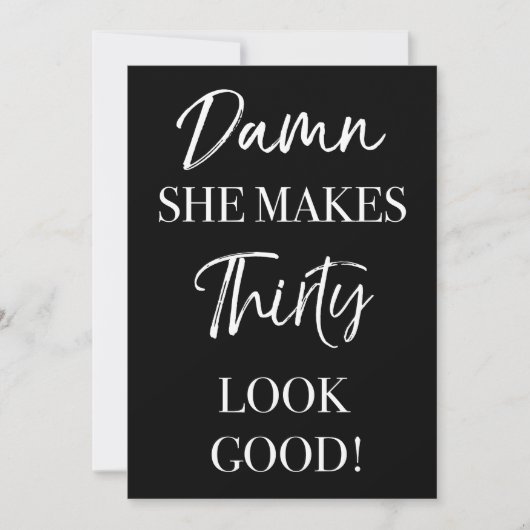 Funny 30th Birthday Party Kaart (Voorkant)