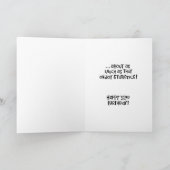 Funny 32e carte d'anniversaire (Intérieur)