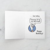 Funny 33e carte de voeux anniversaire (Intérieur)