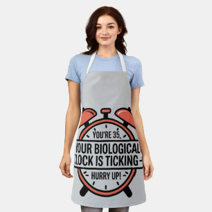 Funny 35th Birthday - Biological Clock Ticking Schort