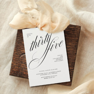 Funny 35th birthday kaart