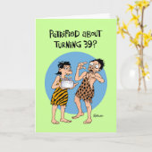 Funny 39th Birthday Kaart (Gele Bloem)