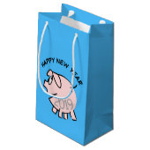 Funny 3 Cartoon Cochon Année 2019 Petit sac cadeau (Dos Angle)