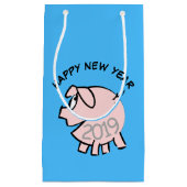 Funny 3 Cartoon Cochon Année 2019 Petit sac cadeau (Devant)