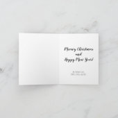 Funny 3 Foto-script van Cat Dog Pet met Kerstmis Feestdagen Kaart (Binnen)