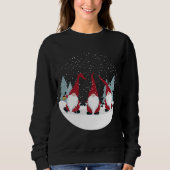 Funny 3 Nordic Gnomes Winter Kerstmis Zweeds Trui (Voorkant)