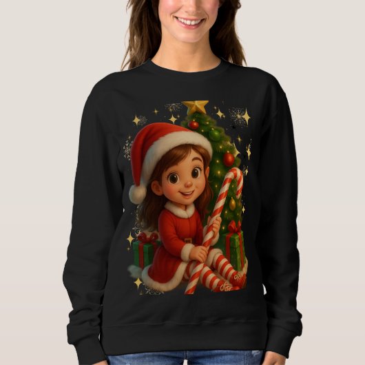 Funny 3D Cartoon Ugly Christmas Sweatshirt (Voorkant)