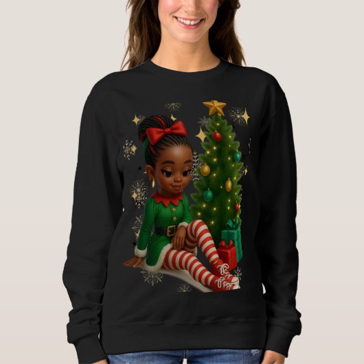 Funny 3D Cartoon Ugly Christmas Sweatshirt (Voorkant)