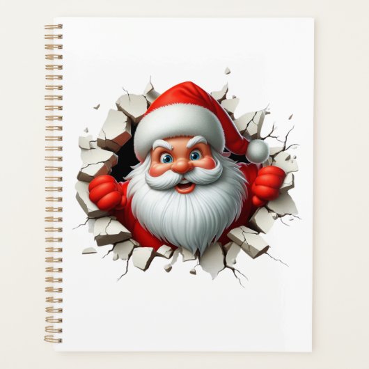 Funny 3D Santa Claus Christmas Holiday Design (Devant)