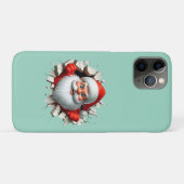 Funny 3D Santa Claus Christmas Holiday Design Case-Mate iPhone Case (Achterkant (horizontaal))