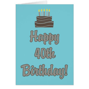 Funny 40th Birthday Card voor hem