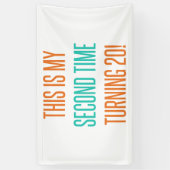 Funny 40th Birthday for Women Spandoek (Verticaal)