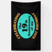 Funny 40th Birthday Gag Gift Spandoek (Verticaal)