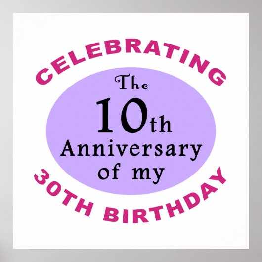 Funny 40th Birthday Gag Gifts Poster (Voorkant)