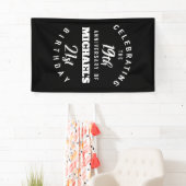 Funny 40th Birthday, gepersonaliseerd Spandoek (Insitu)