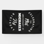 Funny 40th Birthday, gepersonaliseerd Spandoek (Horizontaal)