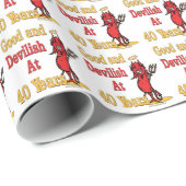 Funny 40th Birthday Gifts Cadeaupapier (Rol Hoek)