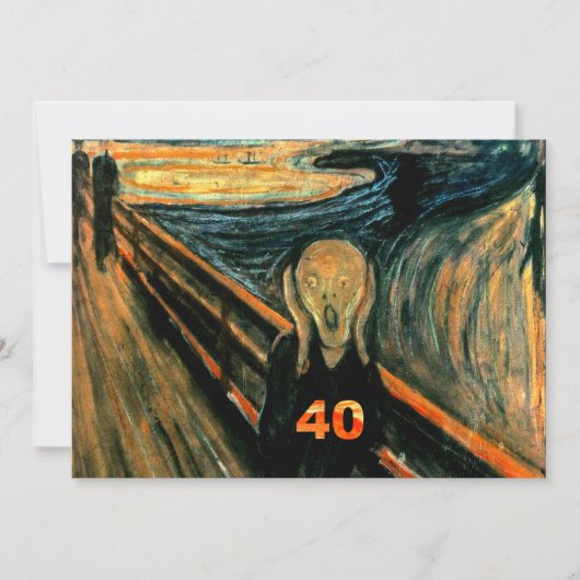 Funny 40th Birthday Invitations Kaart (Voorkant)