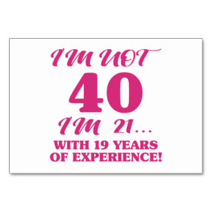 Funny 40th Birthday Kaart