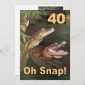 Funny 40th Birthday Party Invitations Kaart (Voorkant / Achterkant)