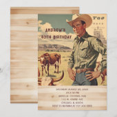 Funny 40th Mannen Birthday Party Kaart (Voorkant / Achterkant)