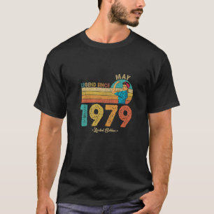 Funny 43rd Birthday May 1979 Legend from 1979 43 T-shirt