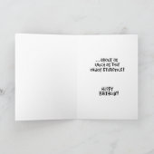 Funny 44th Birthday Card voor haar Kaart (Binnen)