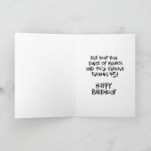 Funny 45th Birthday Kaart (Binnen)