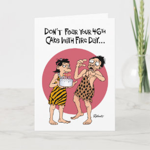Funny 46e carte d'anniversaire pour hommes