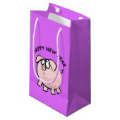 Funny 4 Cartoon Cochon Année 2019 Petit sac cadeau (Devant Angle)