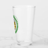 Funny 4 Leaf Clover Beer Glas (Links)
