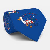 Funny 4e juli Kinder Cartoon Stropdas (Opgerold)