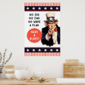 Funny 4e juli poster (Keuken)