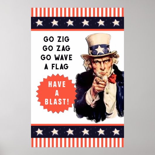 Funny 4e juli poster (Voorkant)