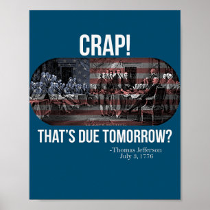 Funny 4e juli Thomas Poster