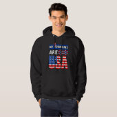 Funny 4th of july my pronouns are USA Hoodie (Voorkant volledig)