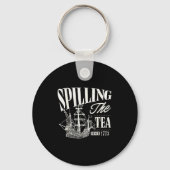 Funny 4th Of July Slling The Tea Since 1773  Sleutelhanger (Voorkant)
