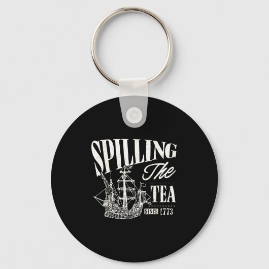 Funny 4th Of July Slling The Tea Since 1773  Sleutelhanger (Voorkant)