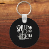 Funny 4th Of July Slling The Tea Since 1773  Sleutelhanger (Voorkant)