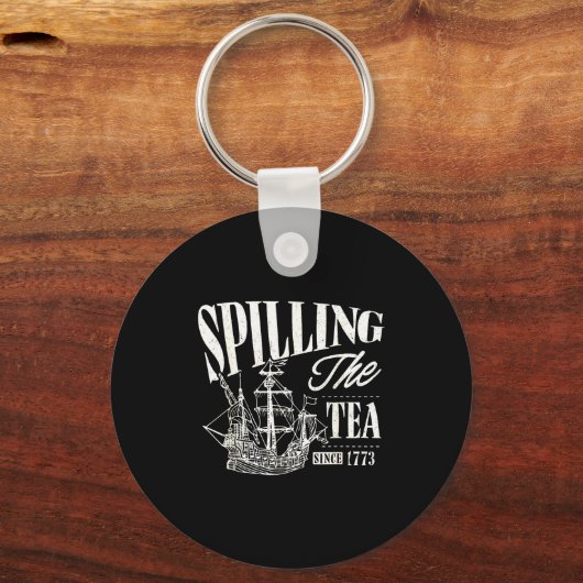 Funny 4th Of July Slling The Tea Since 1773  Sleutelhanger (Voorkant)