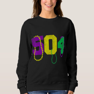 Funny 504 New Orleans Mardi Gras Apparel M Trui