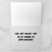FUNNY 50E ANNIVERSAIRE CARTE DE SALUT (Intérieur)