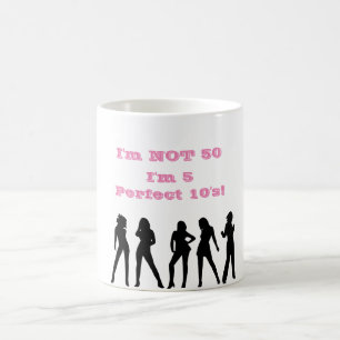 Funny 50e anniversaire MUG - PAS CINQUANTE 5 parfa