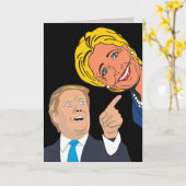 FUNNY 50E ANNIVERSAIRE TRUMP & CARTES DE HILLARY (Fleur jaune)