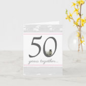 Funny 50e gouden man/vrouw verjaardagskaart kaart (Gele Bloem)