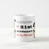 Funny 50e MUG - Célébration du 21e pour la 29e foi (Centre)