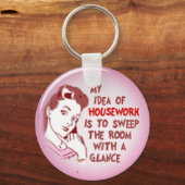 Funny 50's Vrouw Mijn idee van Sleutelhanger voor (Voorkant)