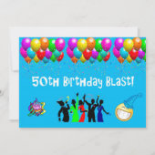 Funny 50th Birthday Blast Kaart (Achterkant)