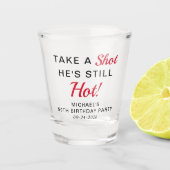 Funny 50th Birthday Party Favor Shot Glas (Voorkant)