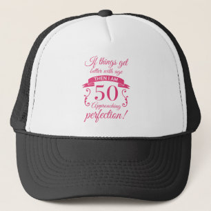 Funny 50th Birthday 'Perfection' Trucker Pet